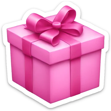 Pink gift box  sticker