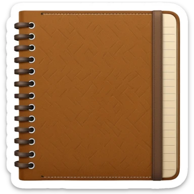 Patterned Corduroy texture ridges notebook sticker