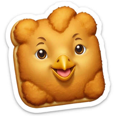Chicken nugget sticker
