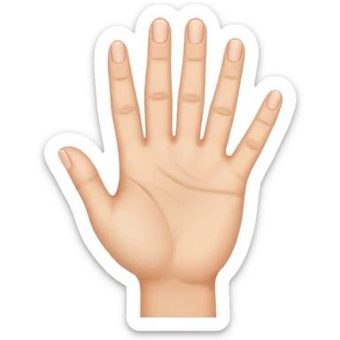 No not like this just one hand and just three fingers up sticker