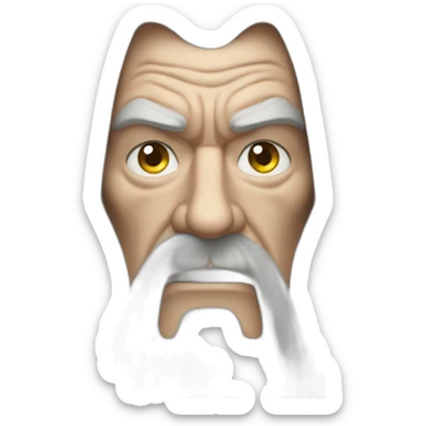 angry gandalf sticker