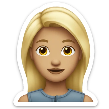 21 year old blonde girl sticker