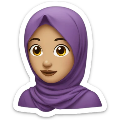 Hijab girl sticker