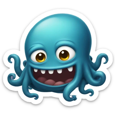 embarrassed kraken sticker