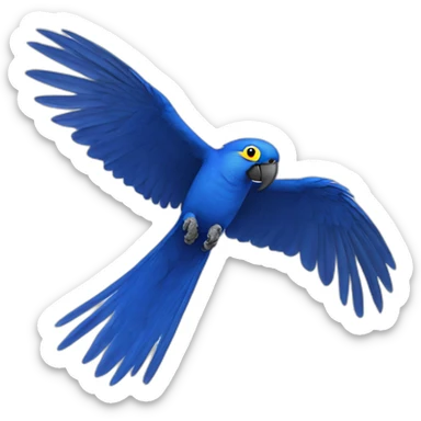Hyacinth Macaw Flying sticker