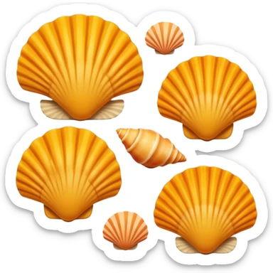 grooves on shells sticker