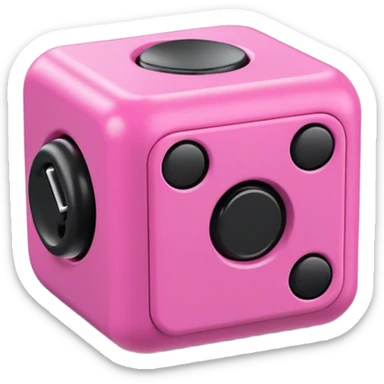 pink fidget cube sticker