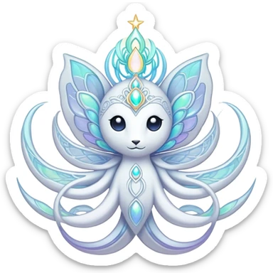  Celestial Iridescent white pale fakemon sticker