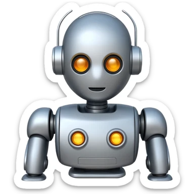 aestetic robot sticker