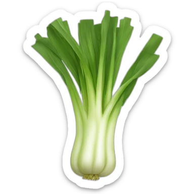 leek vegetable sticker