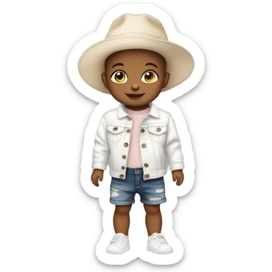 baby fashion style model sticker