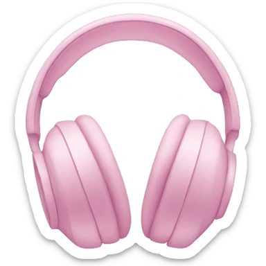 pastel pink headphone sticker