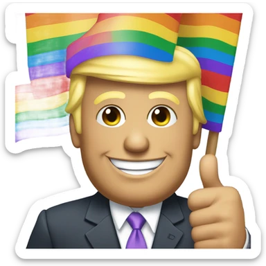 trump gay pride sticker