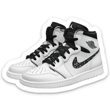 Jordan 1s Dior sticker