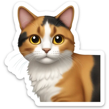 Calico cat sticker