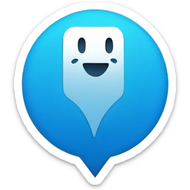 Blue Check mark in a blue circle sticker