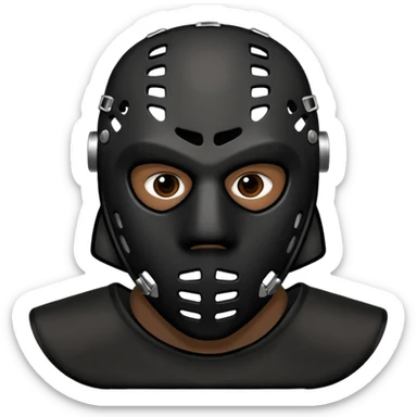 Masque de hockey de kanye west  sticker