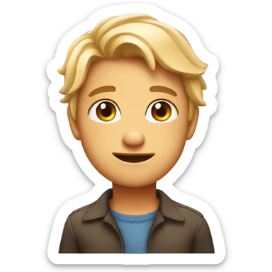 blushing face  sticker