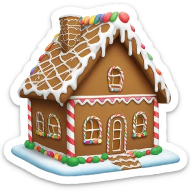 gingerbread house sticker