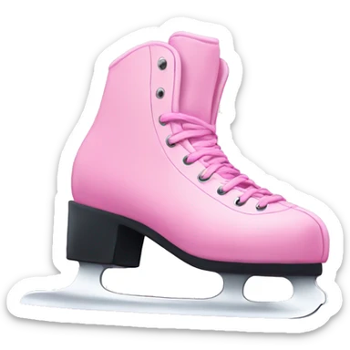 Ice skates pink sticker