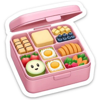 a pastel bento sticker