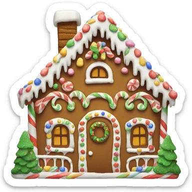 gingerbread house sticker