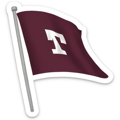Aggie flag waving sticker