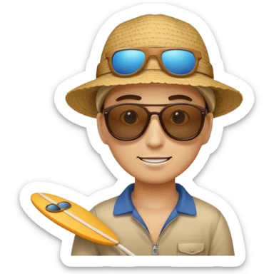 Me on the beach sticker