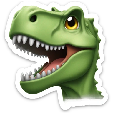 dinosaur in pain sticker