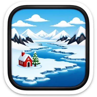 North Pole sticker