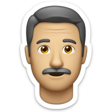 hombre canoso sin bigote  con cámara en mano sticker