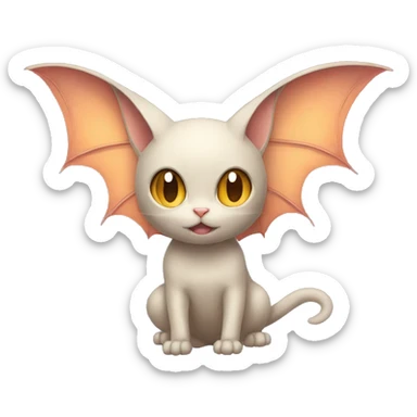 Cat-Bat-Butterfly-Pokémon-Fakémon- sticker