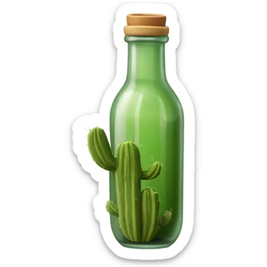 Bota con cactus adentro  sticker