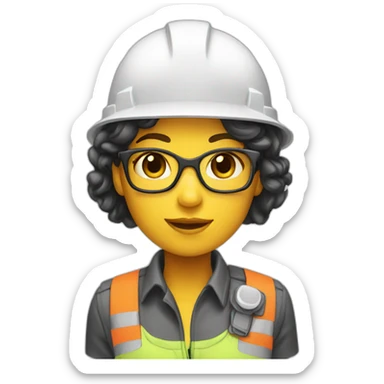 Architect girl sticker