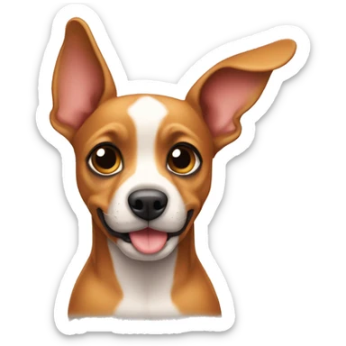 cachorro pincher caramelo sticker