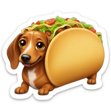 doxie taco sticker