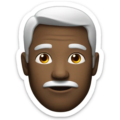 a man with an arrogant look sticker