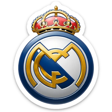I want an emoji of real madrid logo of football and it should look realistic sticker