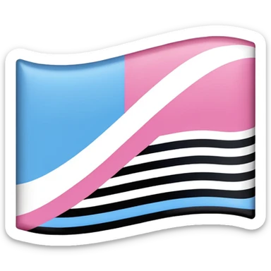 Anti trans flag sticker