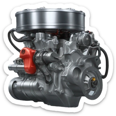 the piston is in the engine sticker