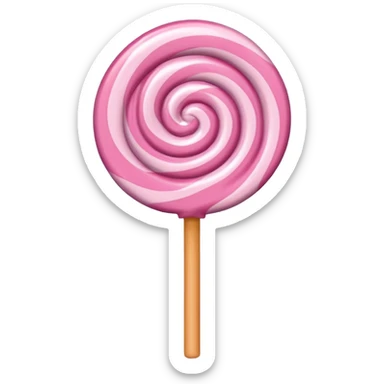 light pink lollipop sticker