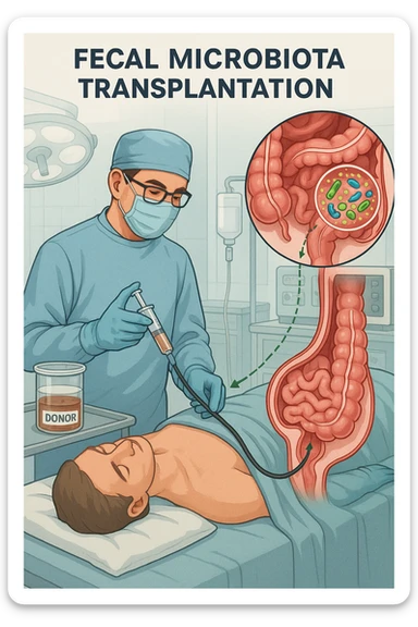 trapianto della flora microbica intestinale, operazione sticker