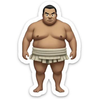 Sumo wrestler sticker