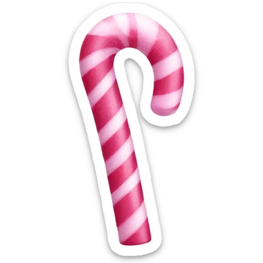 Pink candy cane sticker