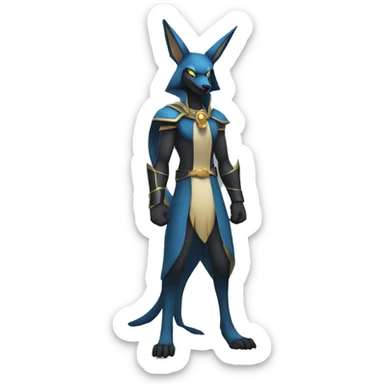 Lucario-Anubis full body sticker