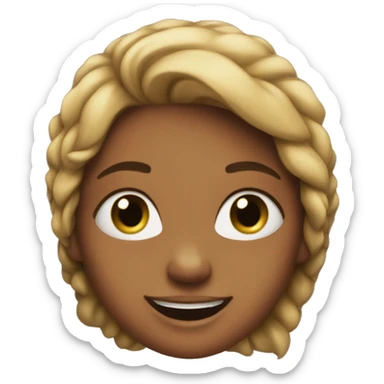 girl Happy but stresss sticker