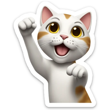 cat directing a movie sticker