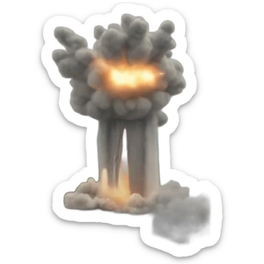 Missile attack on building sticker