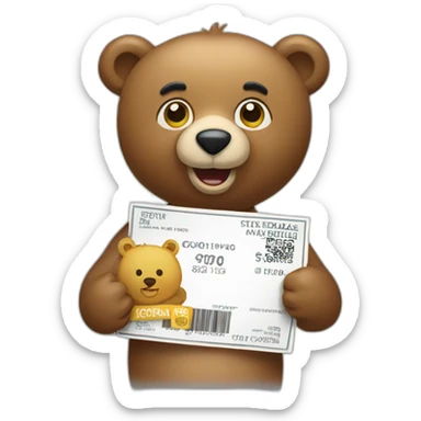 Bear Holding coupon sticker