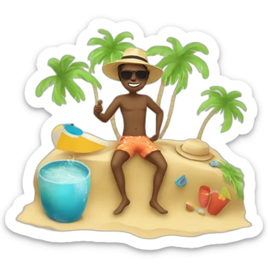 Vacances sticker